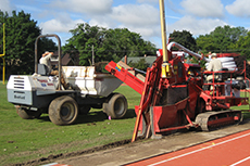 Backfilling with sand